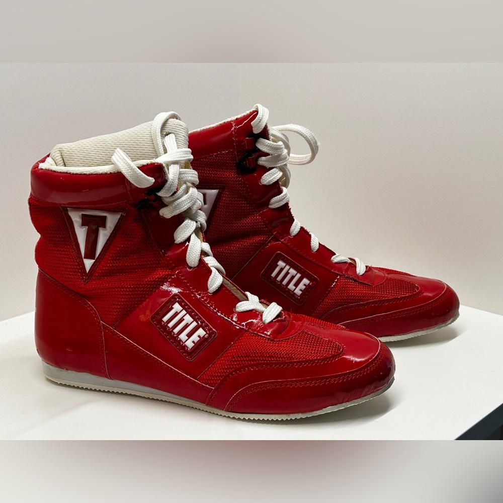 TITLE HyperSpeed Elite Boxing Shoes, Red Size 5 (women’s size 7)